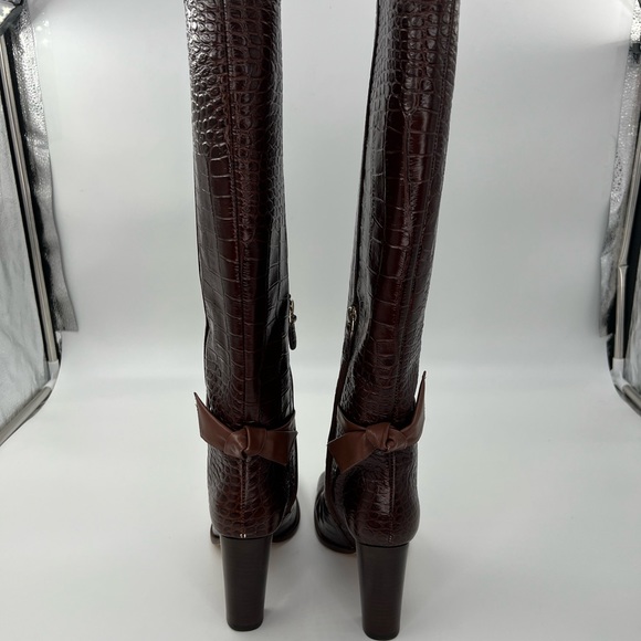 Square Clarita Croc-Embossed Leather Boots Women’s Sizes EU: 36 US: 6 MSRP: $795 - Picture 8 of 12